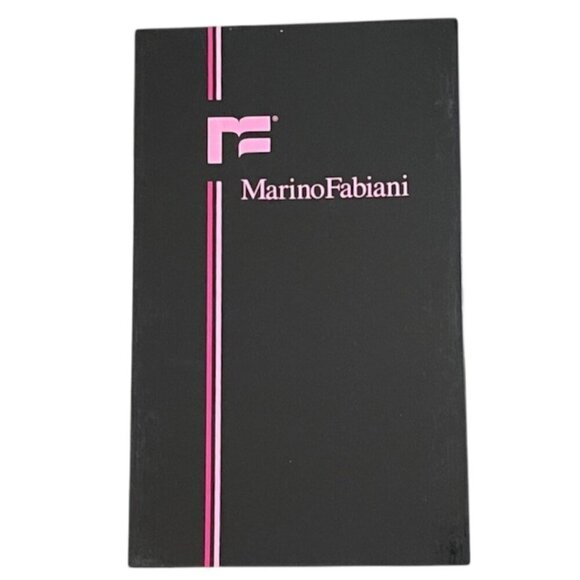 Marino Fabiani Authentic Designer Made in Italy Black Leather Pump Heels 38/US8 - Picture 11 of 11